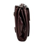 Borseta de barbati din piele naturala, de mana, Eminsa, model 5002, Maro inchis fotografia produsului View 3 S