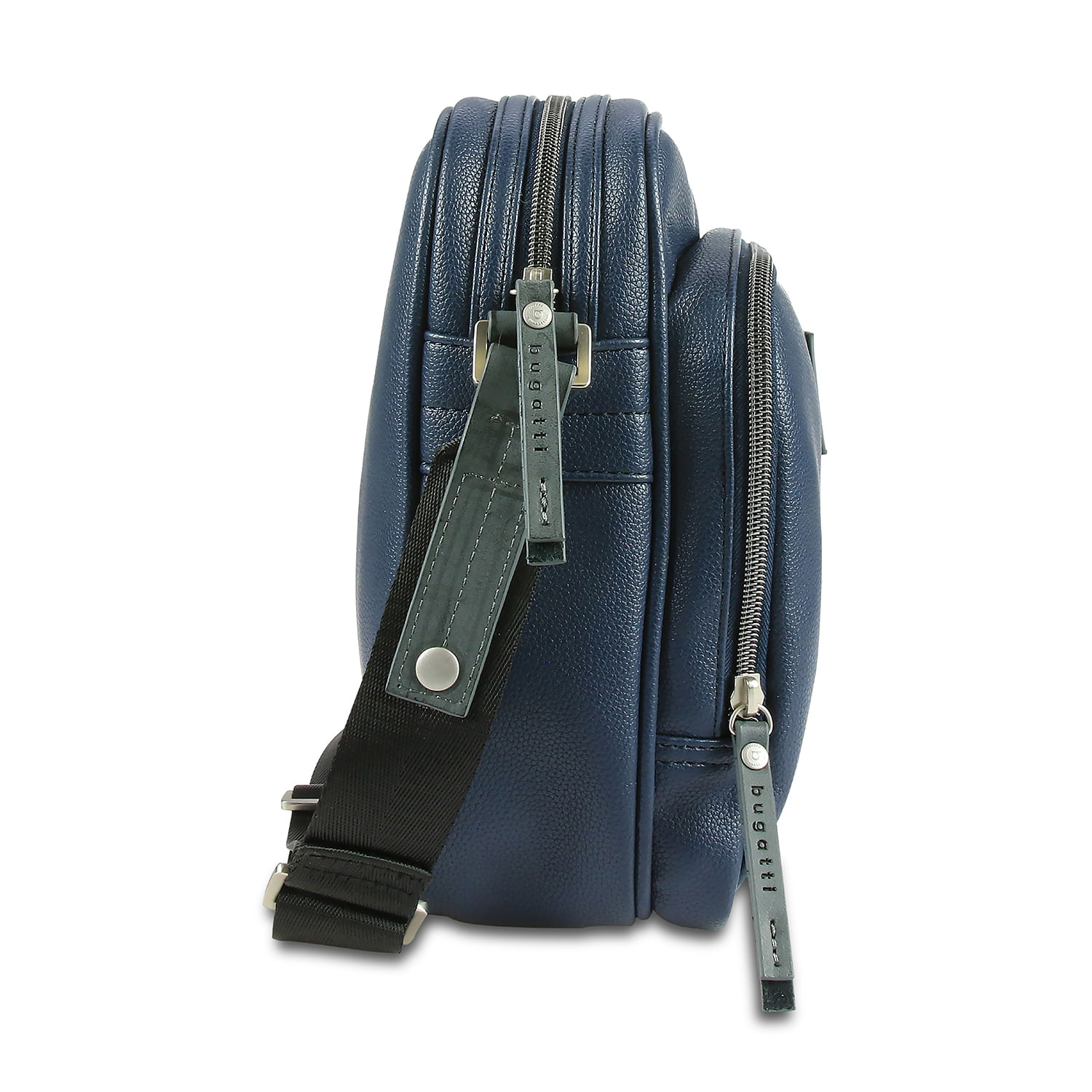 Geanta barbati Bugatti Moto D cu fermoare, bleumarin fotografia produsului View 3 L