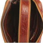 Borseta de umar din piele naturala maro roscat T5153, MAGAZINULDEGENTI fotografia produsului View 5 S