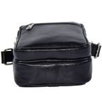 Borseta piele neagra, MAGAZINULDEGENTI, model cu fermoare 010 fotografia produsului View 6 S