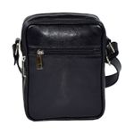 Borseta piele neagra, MAGAZINULDEGENTI, model cu fermoare 010 fotografia produsului View 2 S