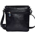 Borseta piele neagra ,MAGAZINULDEGENTI model cu capac 05 fotografia produsului View 5 S