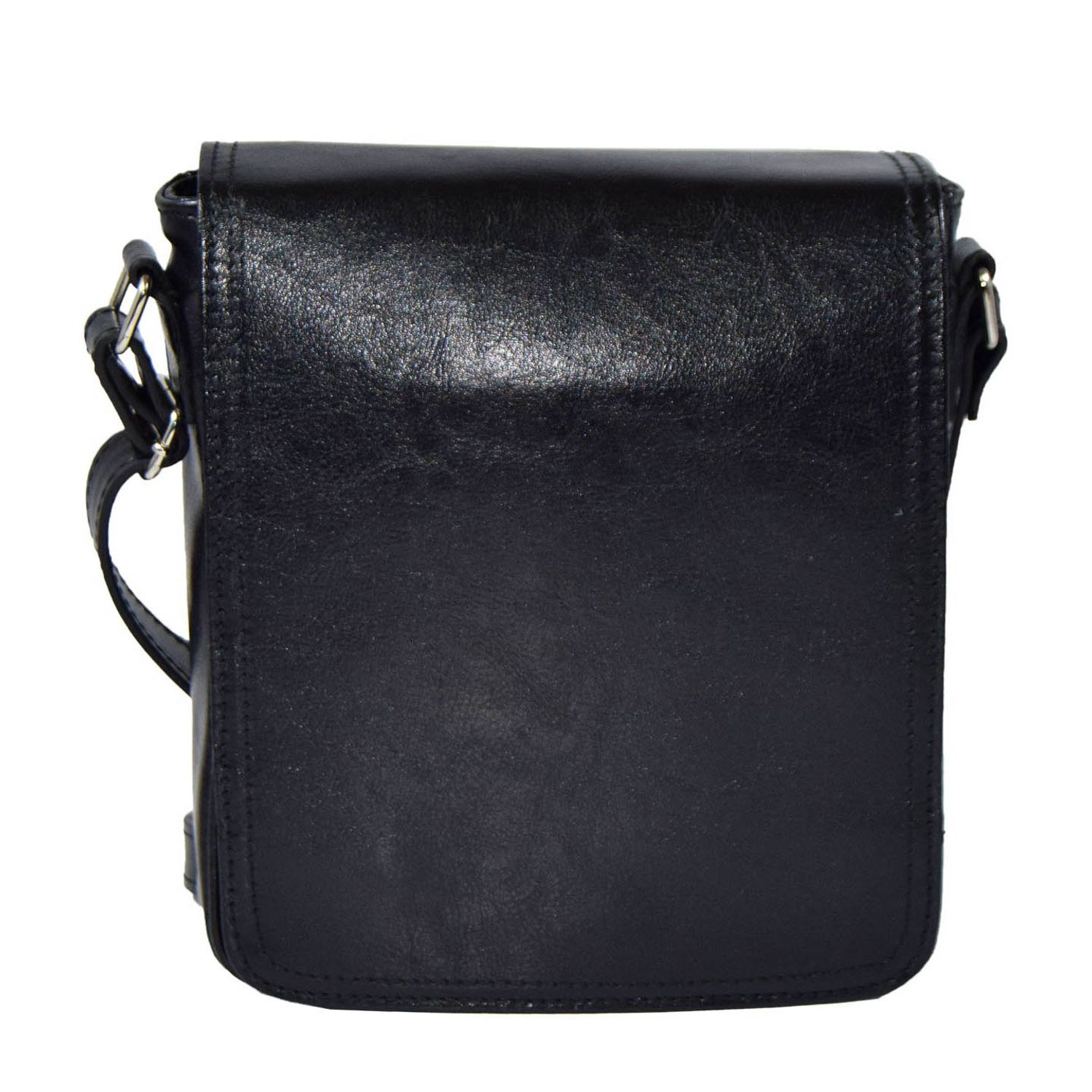 Borseta piele neagra ,MAGAZINULDEGENTI model cu capac 05 fotografia produsului View 2 L