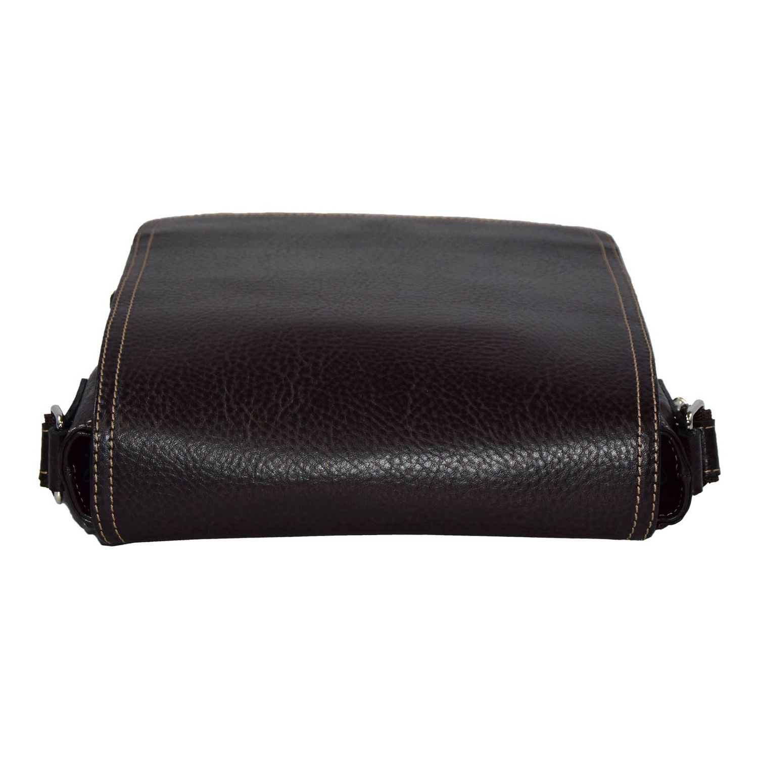Borseta piele moale maro, MAGAZINULDEGENTI, model cu capac 04 fotografia produsului View 6 L
