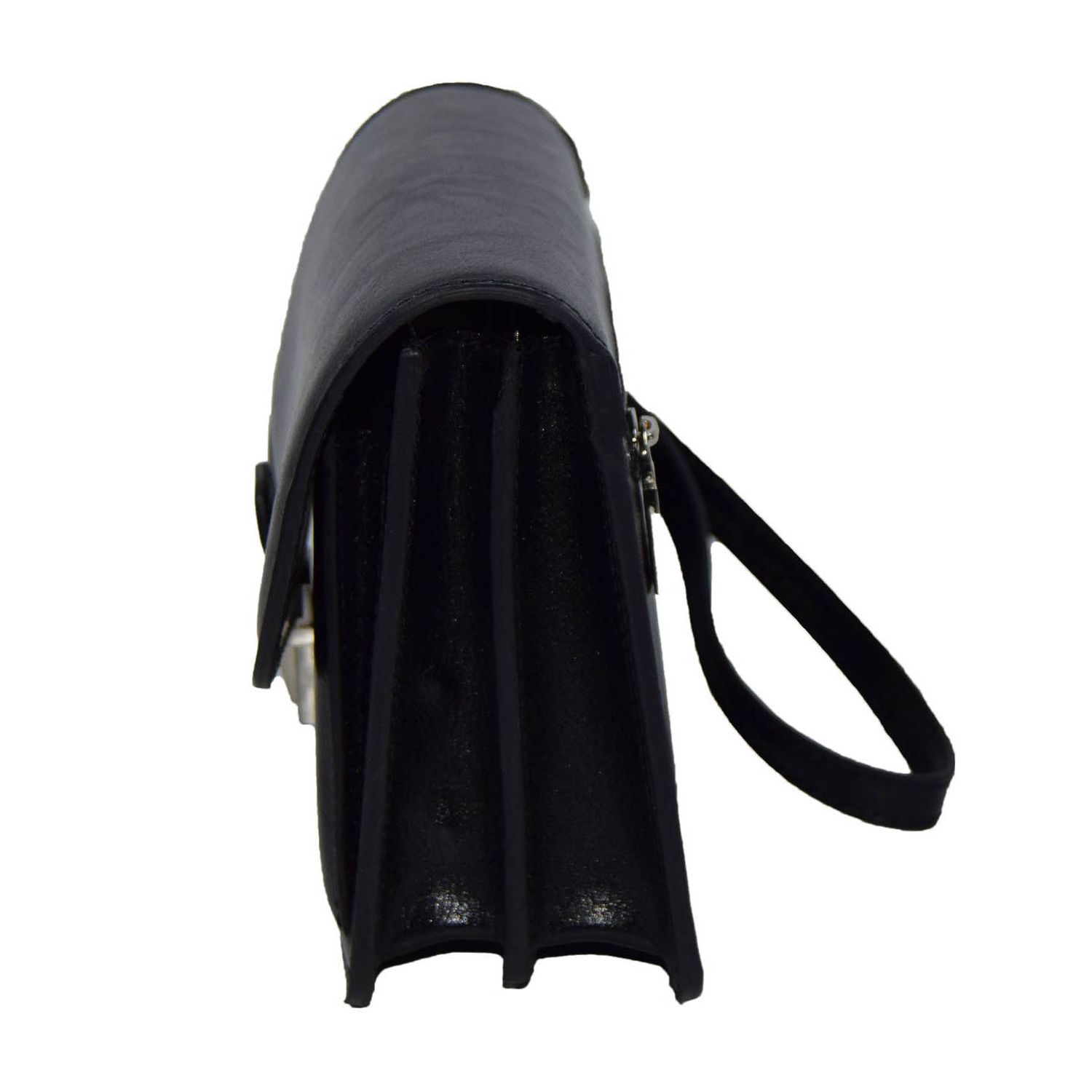 Borseta de mana, office piele neagra MAGAZINULDEGENTI model A01 fotografia produsului View 3 L