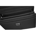 Servieta unisex din piele neagra model 1210, MAGAZINUL DE GENTI fotografia produsului View 2 S