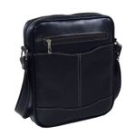 Borseta piele bleumarin , MAGAZINULDEGENTI, model 028 fotografia produsului