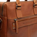 Geanta laptop din piele naturala, The Chesterfield Brand, Santiago, 14 inch, Maro coniac fotografia produsului View 5 S
