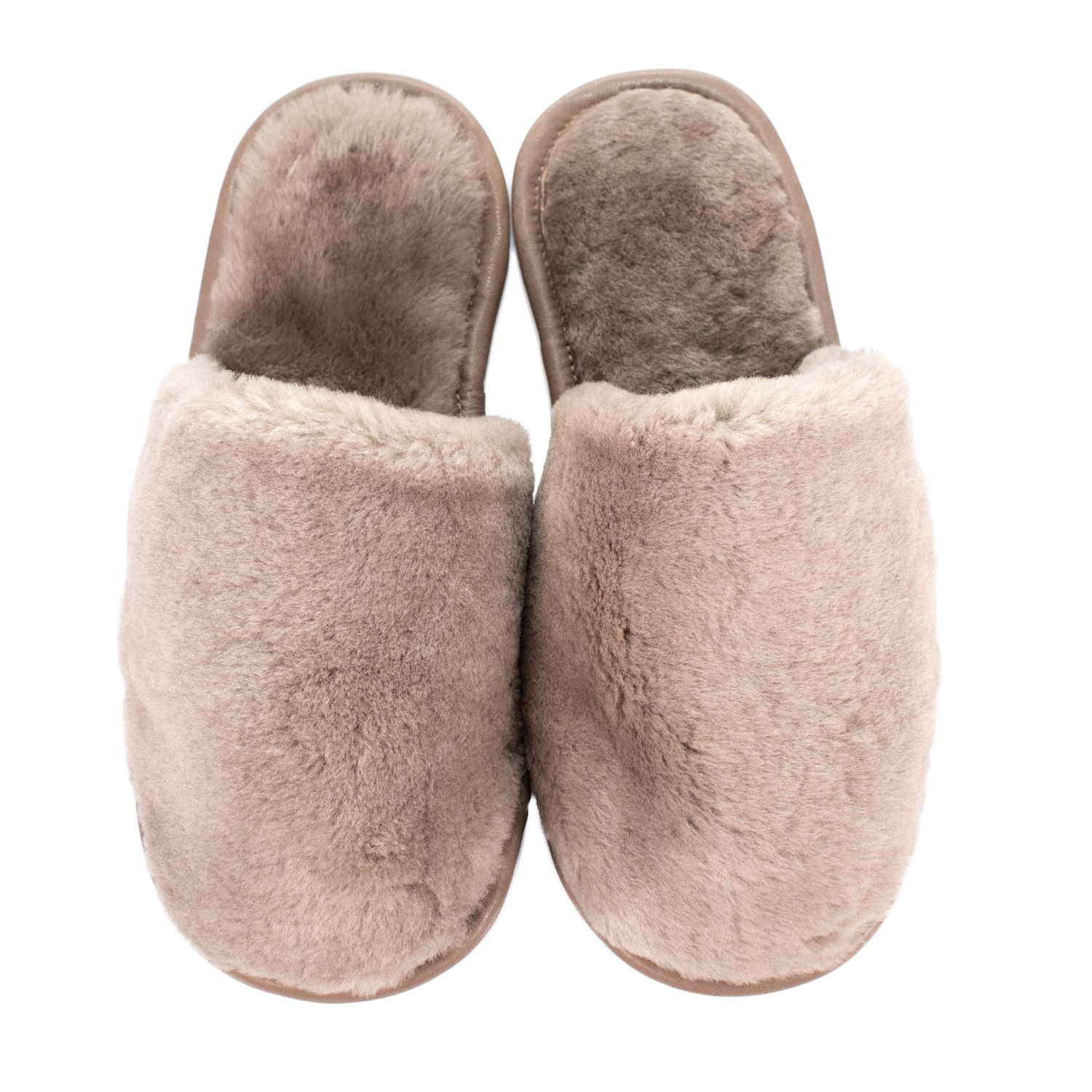 Papuci de casa din blana naturala de miel, confortabila, model unisex, marimea 38, Gri fotografia produsului View 2 L