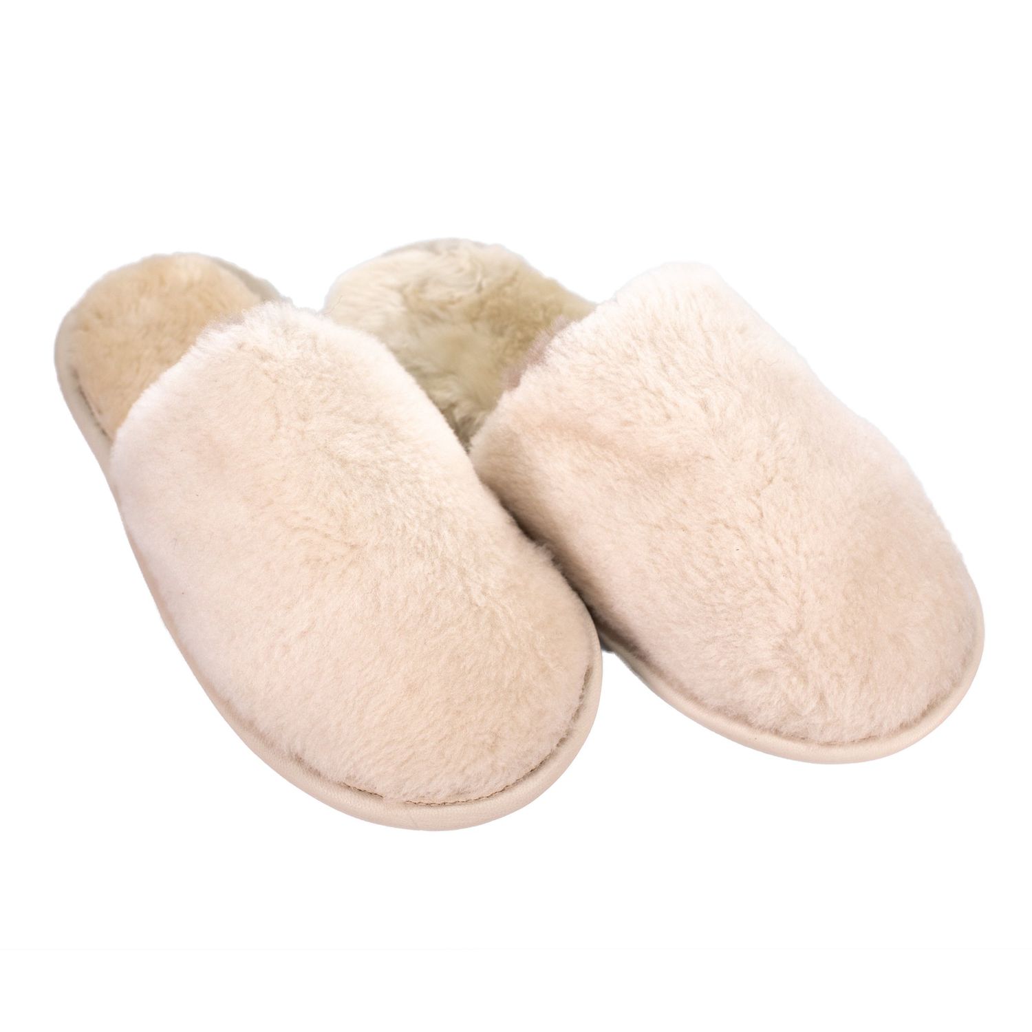 Papuci de casa din blana naturala de miel, confortabila, model unisex, marimea 37, Alb fotografia produsului
