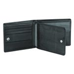 Portofel BUGATTI, Primo RFID, piele neagra, compartimente multiple, capsa, protectia datelor RFID fotografia produsului