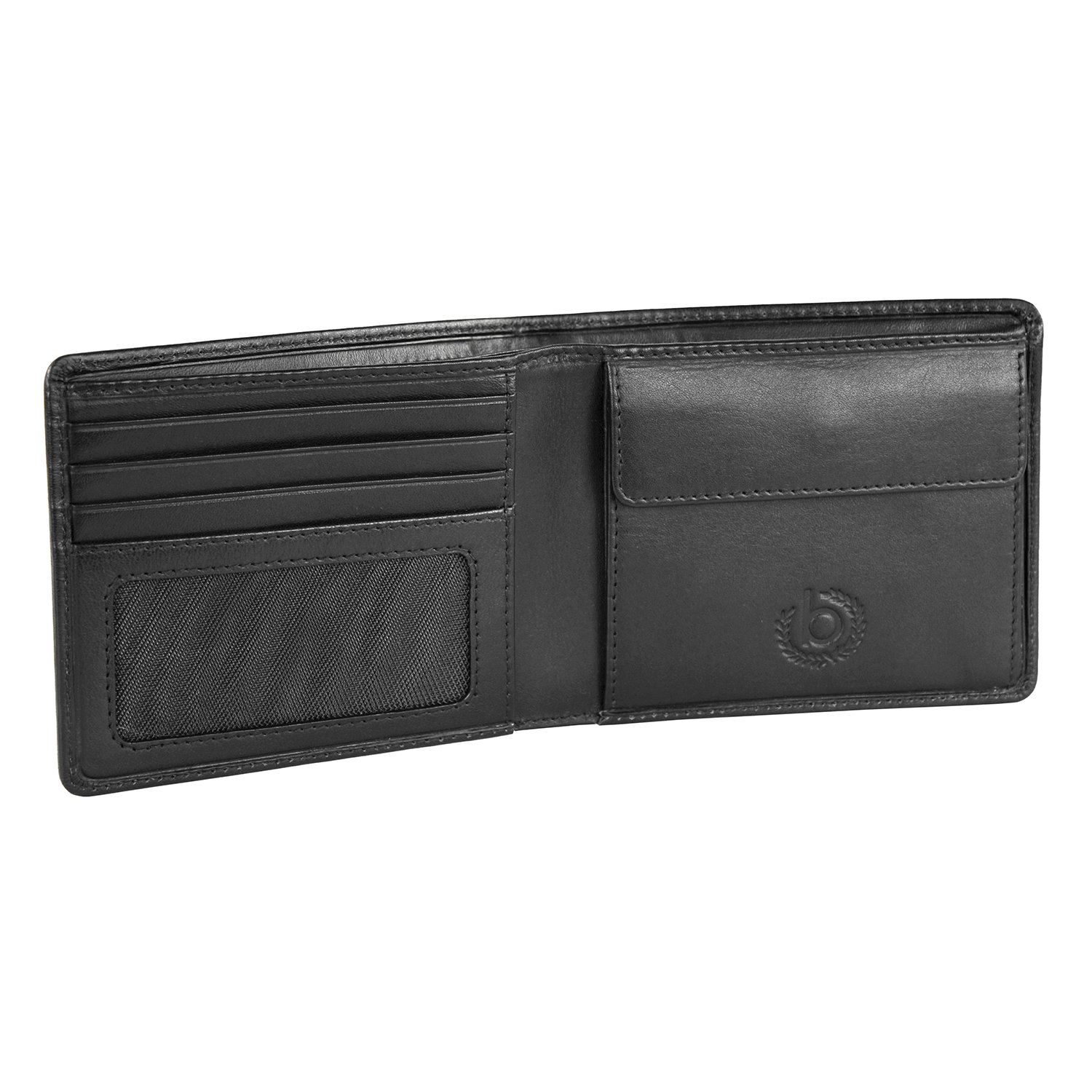 Portofel barbati, Bugatti Primo Basic negru, din piele naturala Magazinul De Genti fotografia produsului View 6 L