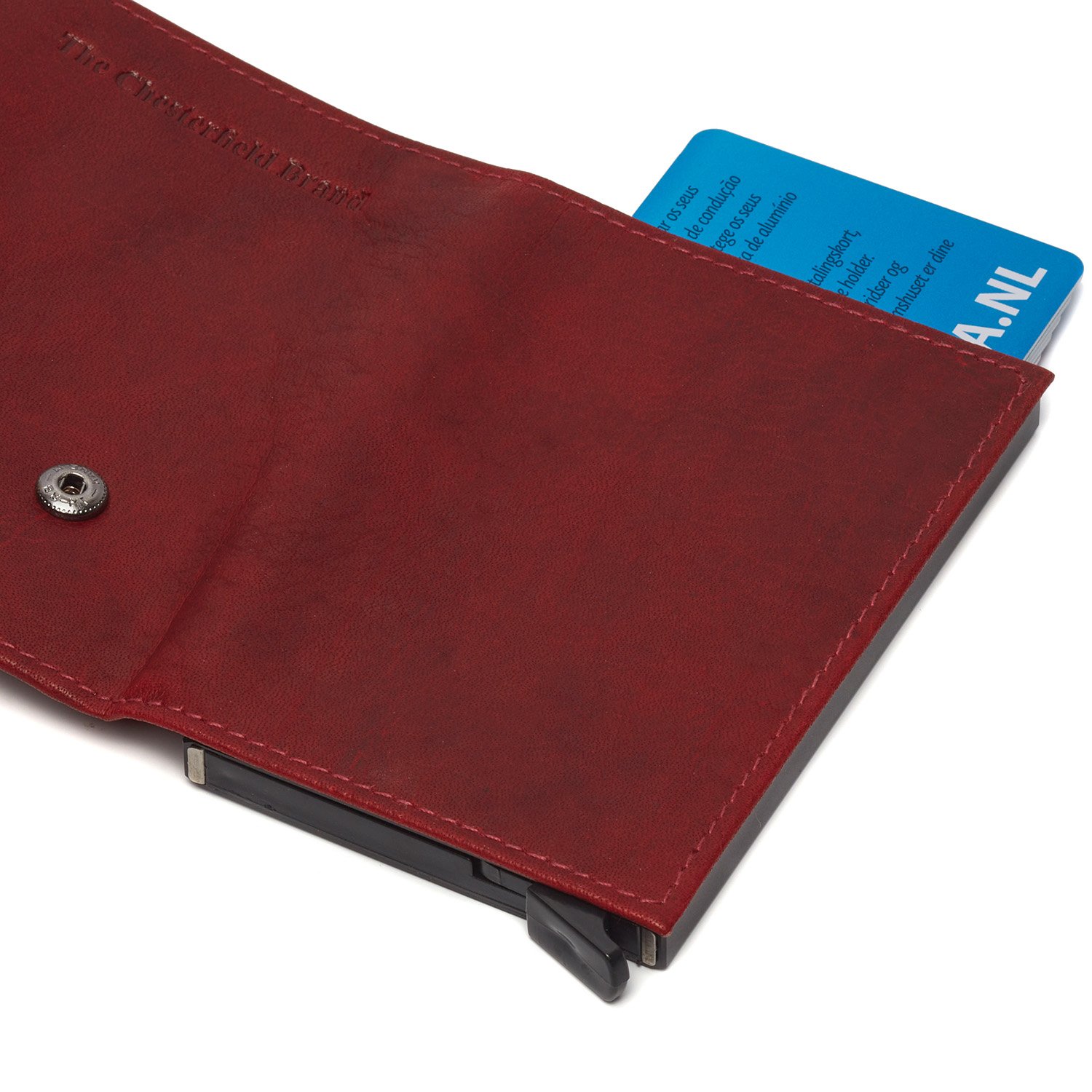 Portofel unisex cu suport pentru carduri, din piele naturala, The Chesterfield Brand, Mannheim, cu protectie anti (8719241080109) fotografia produsului View 4 L