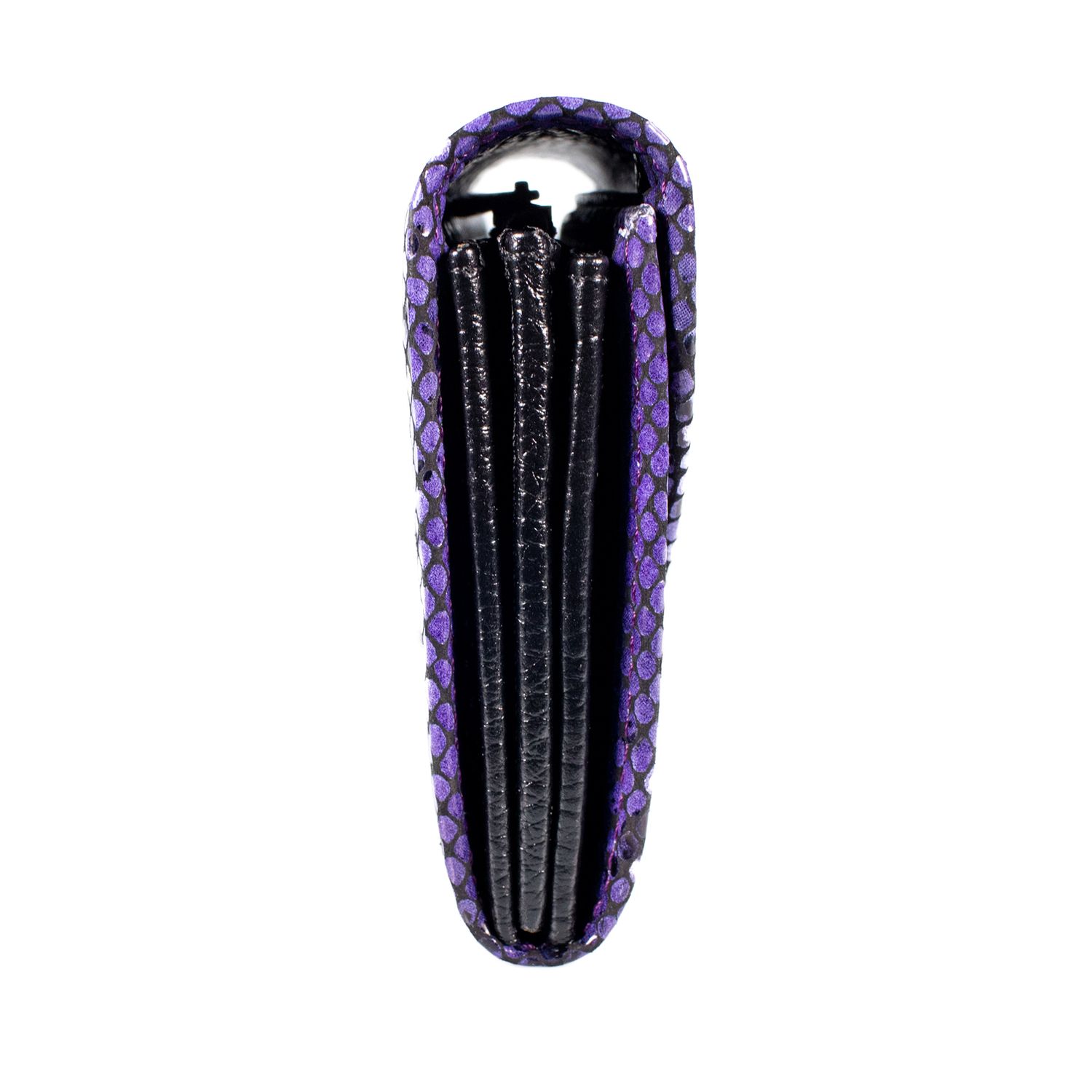 Portofel de dama din piele naturala, Reform, model 733, Mov piton fotografia produsului View 3 L