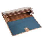Portofel dama maro coniac, piele naturala cu perforatii, Bugatti model Perfo 602 fotografia produsului View 5 S