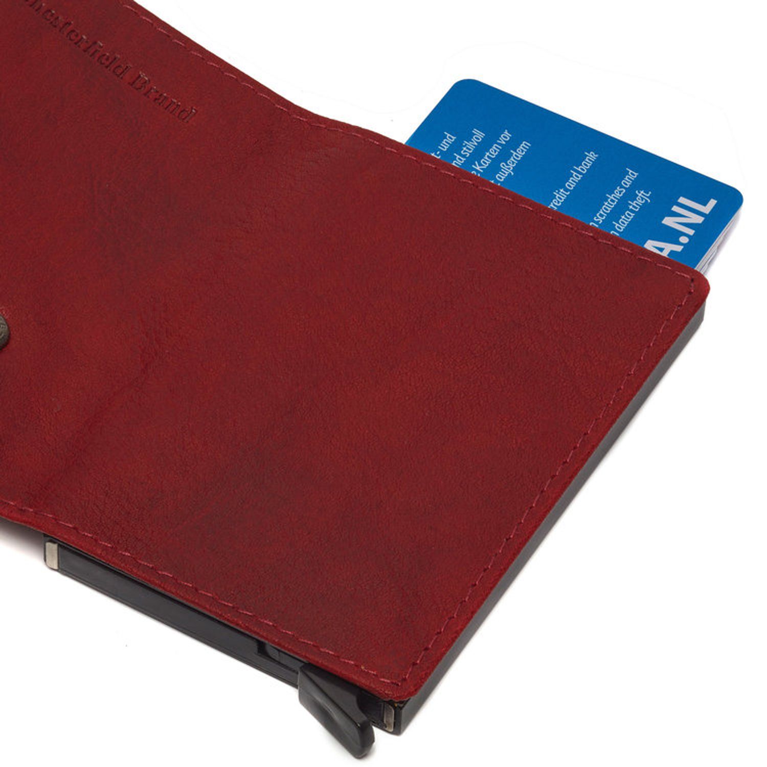 Portofel unisex cu suport pentru carduri, din piele naturala, The Chesterfield Brand, Portland, cu protectie anti (8719241072852) fotografia produsului View 5 L