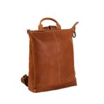 Rucsac de dama The Chesterfield Brand din piele moale maro coniac, Saar fotografia produsului View 2 S