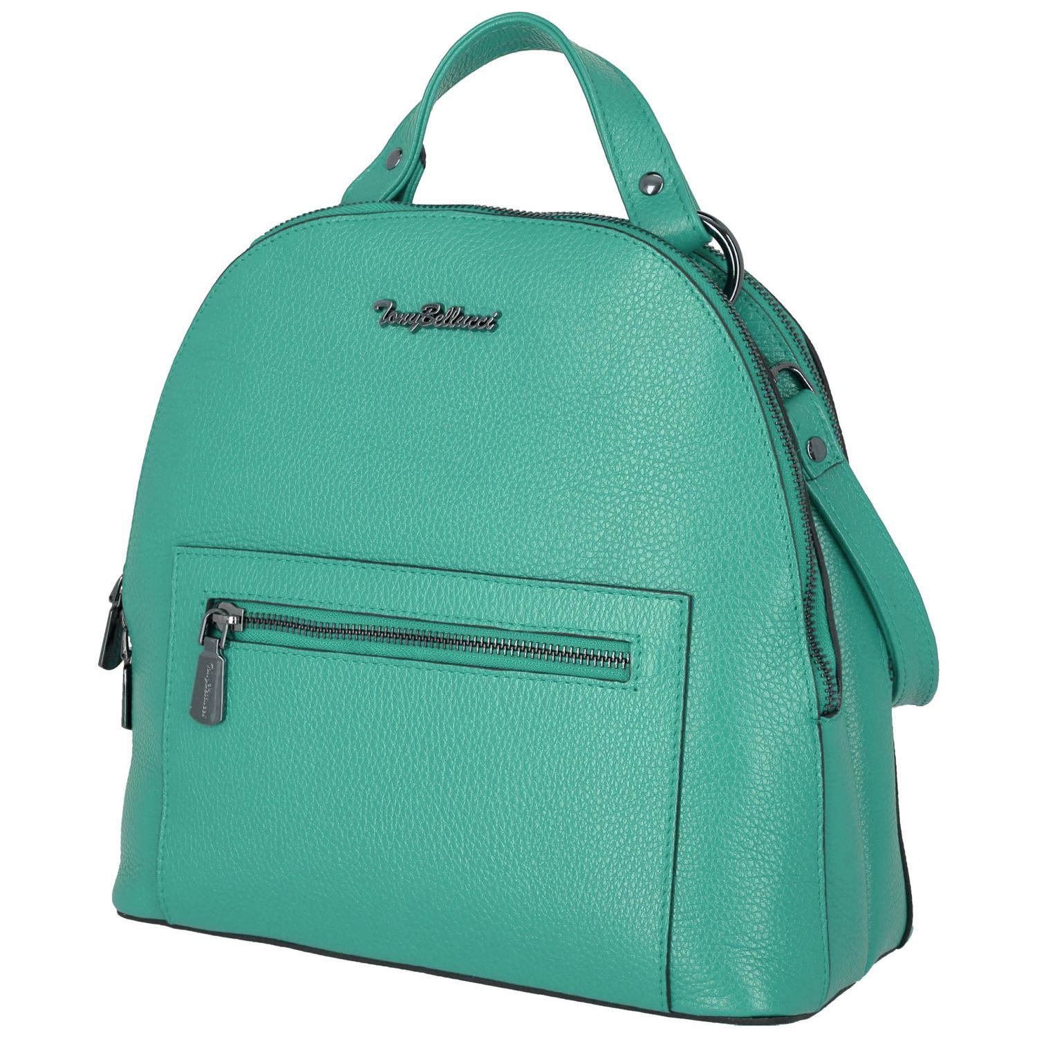 Rucsac din piele naturala verde fistic model 220, MAGAZINUL DE GENTI fotografia produsului View 3 L