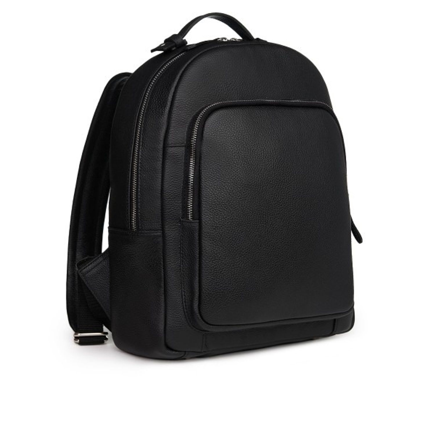 Rucsac unisex din piele naturala moale, model 269, Negru fotografia produsului
