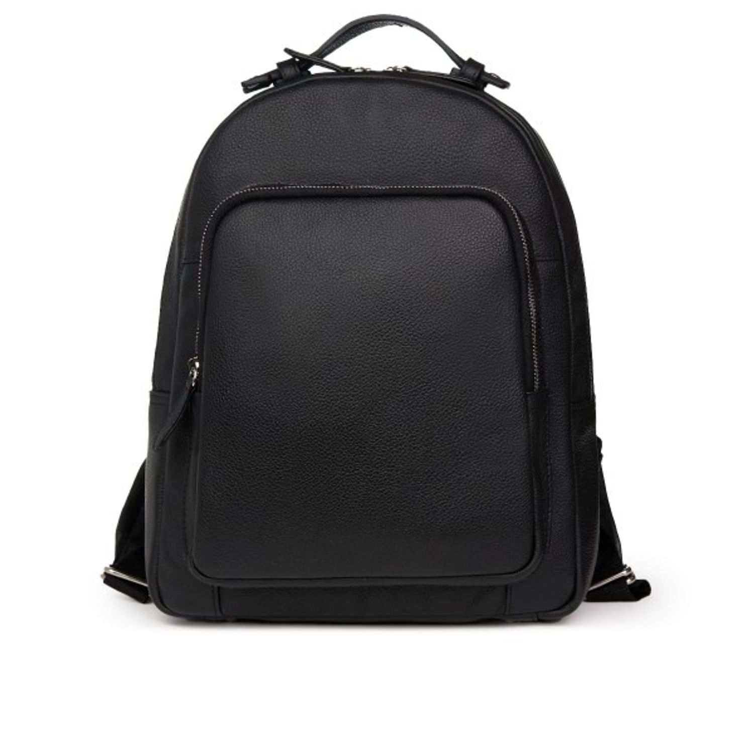 Rucsac unisex din piele naturala moale, model 269, Negru fotografia produsului View 2 L