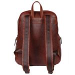 Rucsac din piele naturala rezistenta maro roscat, magazinuldegenti, model 5094, fotografia produsului View 3 S