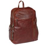 Rucsac din piele naturala rezistenta maro roscat, magazinuldegenti, model 5094, fotografia produsului