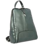 Rucsac dama din piele naturala moale, model 250, Verde metalizat fotografia produsului