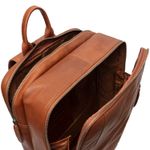 Rucsac de laptop din piele naturala, The Chesterfield Brand, Newcastle, 17 inch, Maro coniac fotografia produsului View 3 S