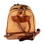 Rucsac de dama din piele naturala, Reform, model 1155, Maro coniac cu imprimeu fotografia produsului View 4 S