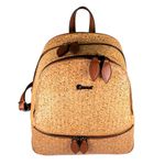 Rucsac de dama din piele naturala, Reform, model 1155, Maro coniac cu imprimeu fotografia produsului View 2 S