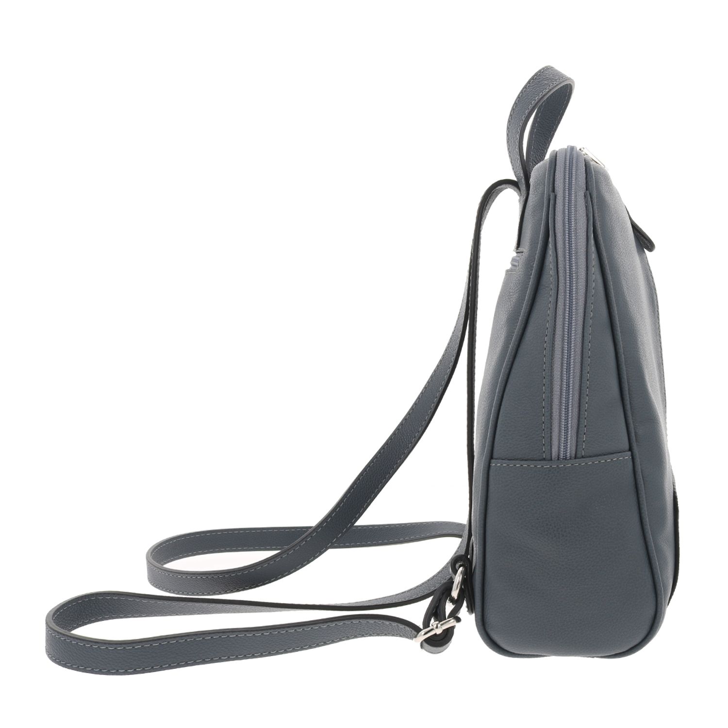 Rucsac dama din piele naturala moale, model 250, Gri mat fotografia produsului View 5 L