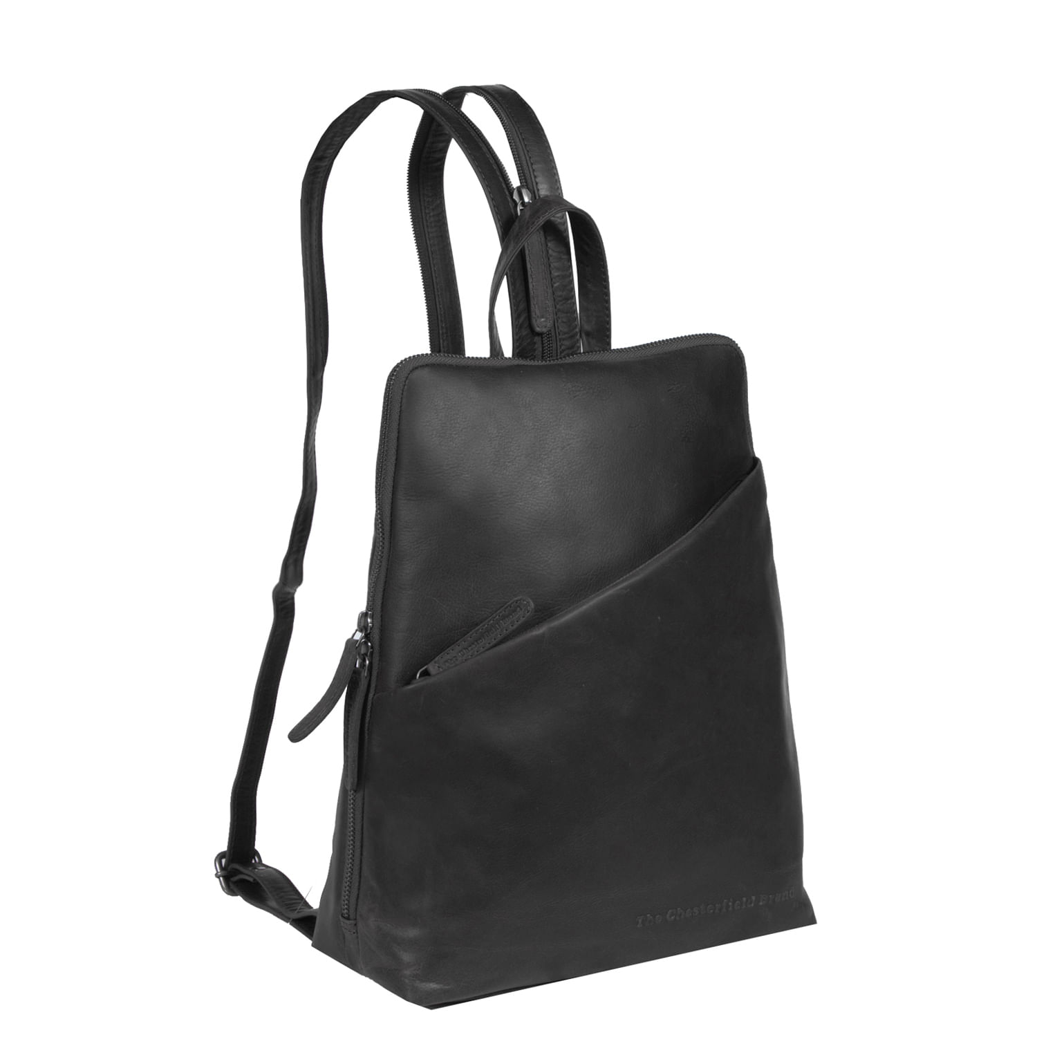 Rucsac The Chesterfield Brand din piele moale neagra, Amanda fotografia produsului