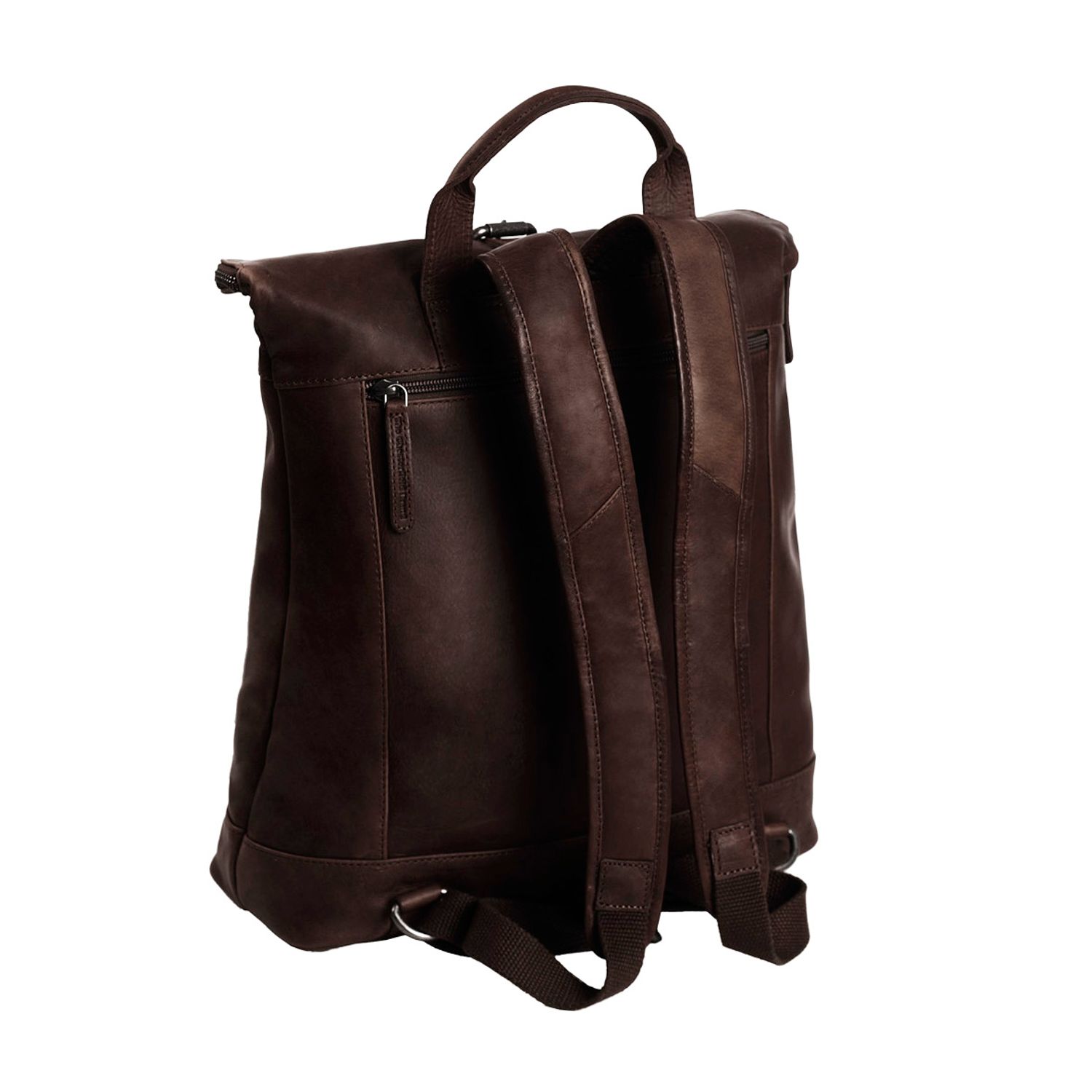 Rucsac The Chesterfield Brand din piele moale maro, Dali fotografia produsului View 2 L