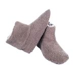 Botosei de casa din blana naturala de miel, confortabila, model unisex, marimea 39, Gri fotografia produsului View 3 S
