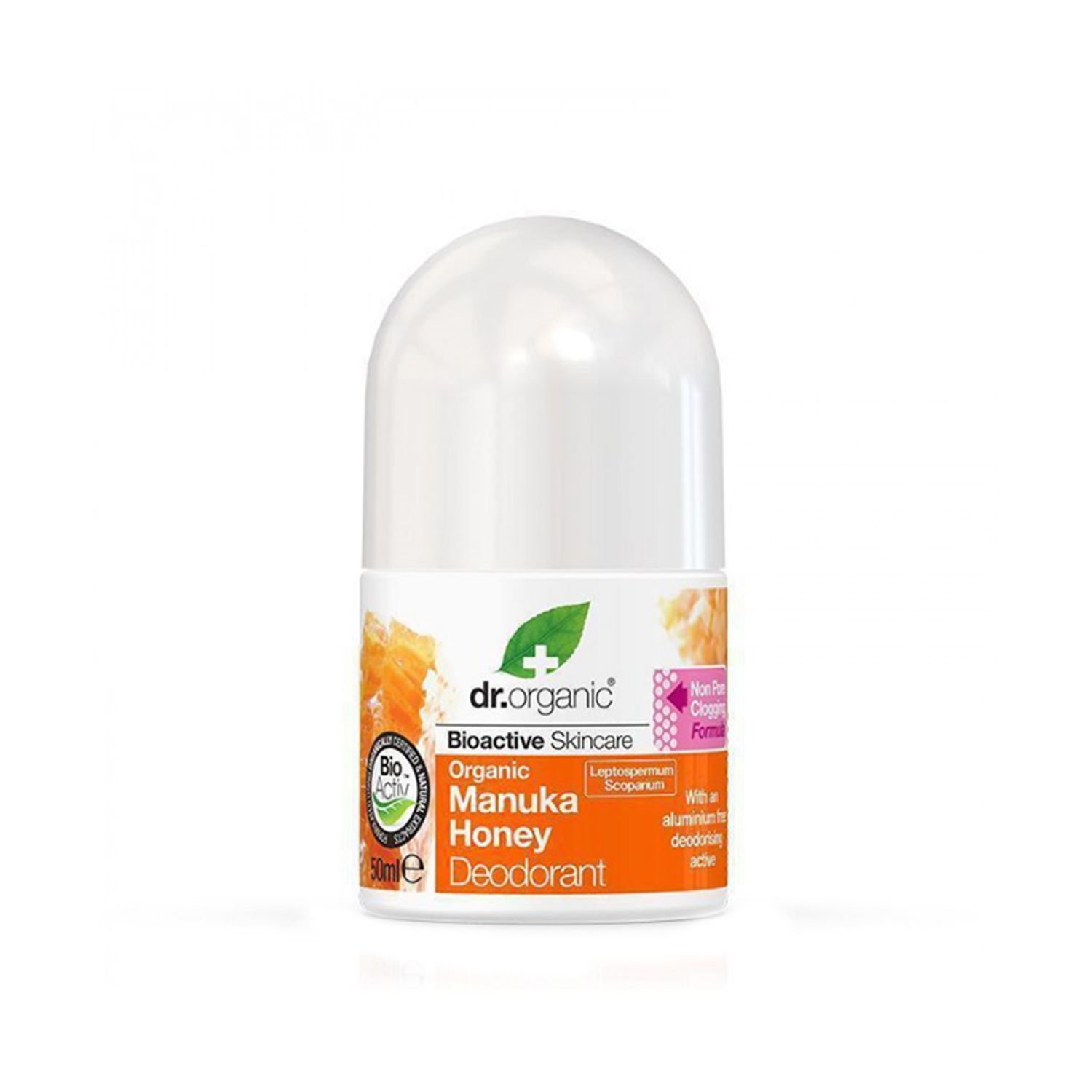 Deodorant roll Bio Miere Manuka DrOrganic 50 ml fotografia produsului
