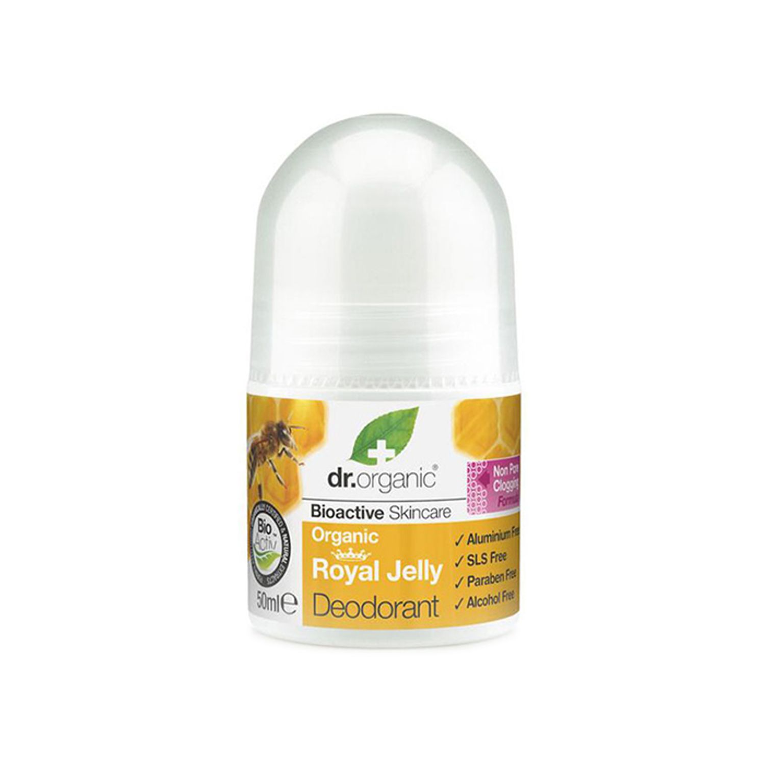 Deodorant roll Bio Laptisor de matca Dr Organic 50 ml fotografia produsului