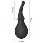 Irigator curbat igiena intima Douche Deluxe Black silicon negru fotografia produsului View 2 S