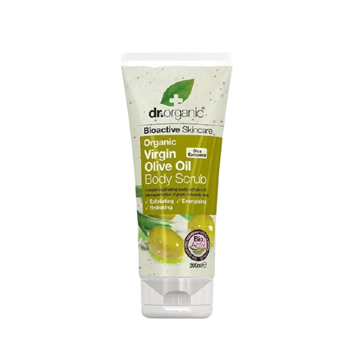 Scrub de corp cu ulei de masline Dr Organic 200 ml fotografia produsului