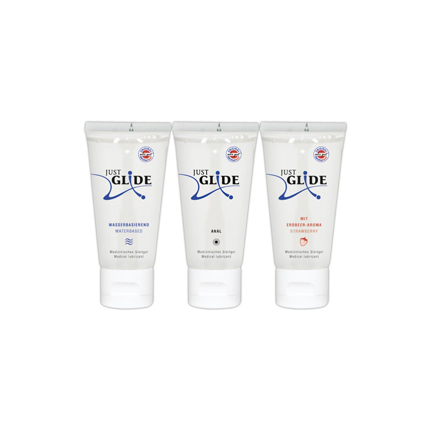 Set 3 lubrifianti pe baza de apa Just Glide 3x50 ml fotografia produsului