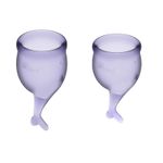 Set 2 cupe menstruale silicon Satisfyer Feel Secure 15 si 20 ml fotografia produsului