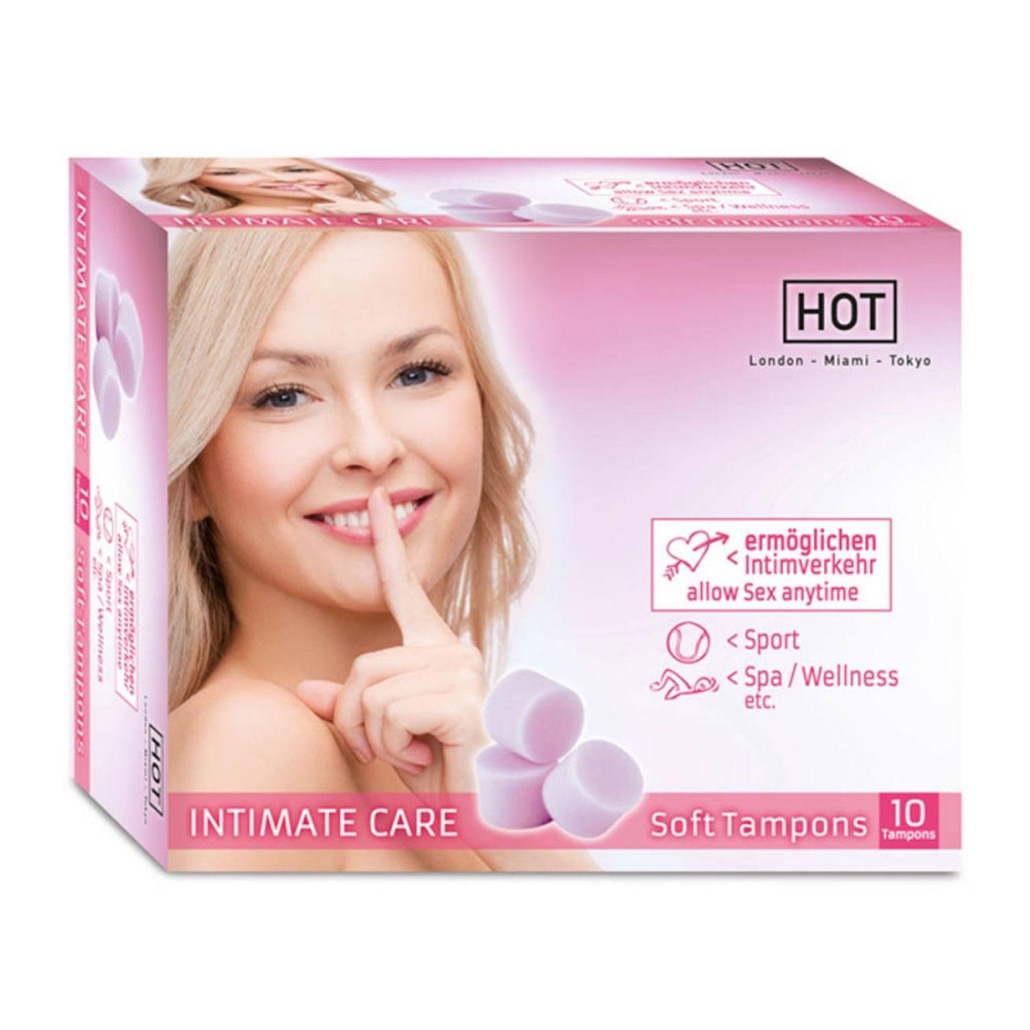 Tampoane interne Hot Intimate Care 10 buc fotografia produsului