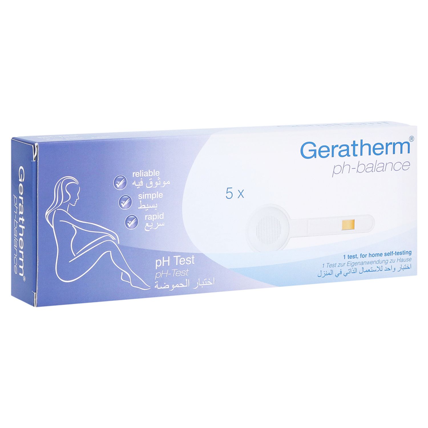 Test rapid, Geratherm, pentru determinare PH  vaginal femei, 5 buc fotografia produsului