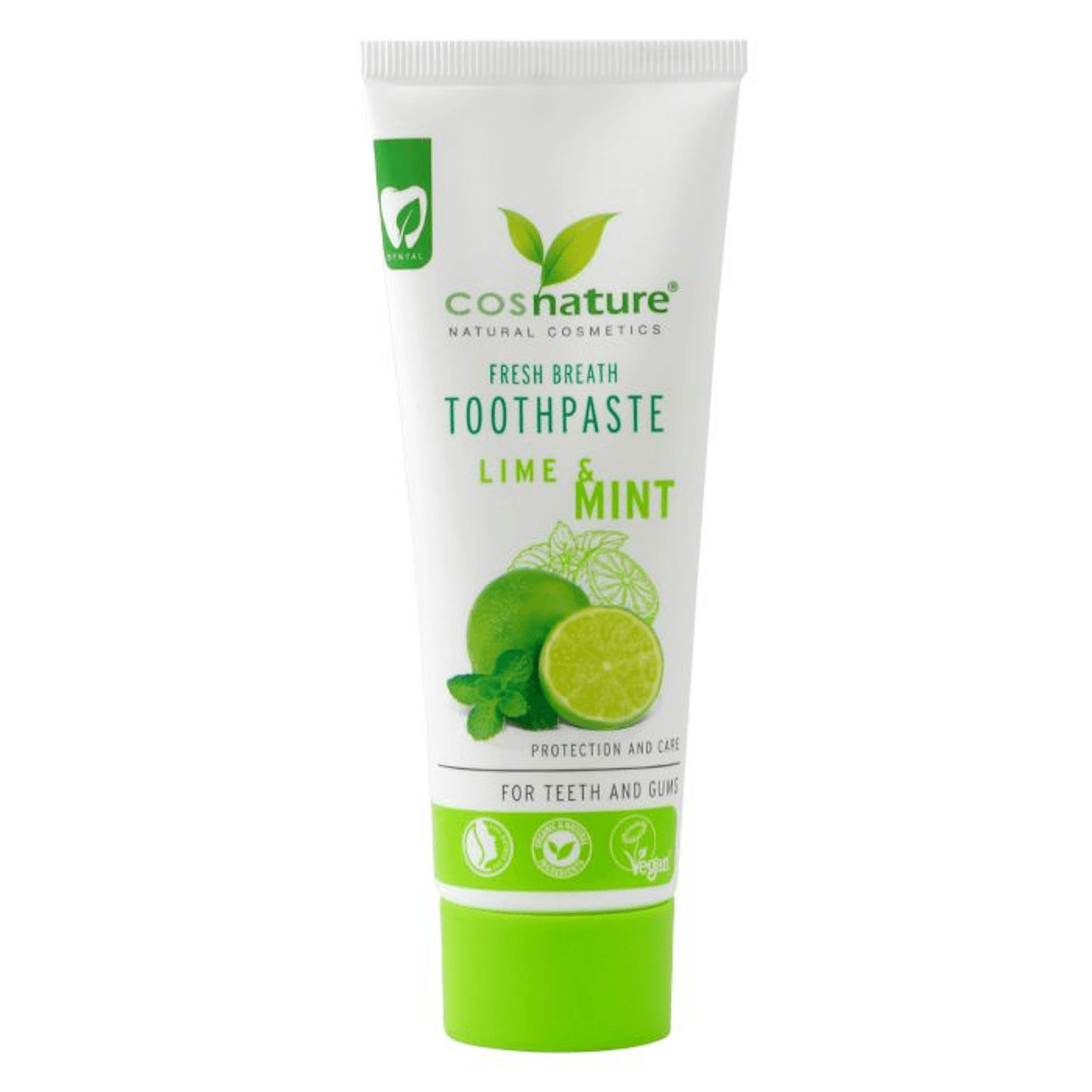 Pasta de dinti cu menta si lime Cosnature 75 ml fotografia produsului
