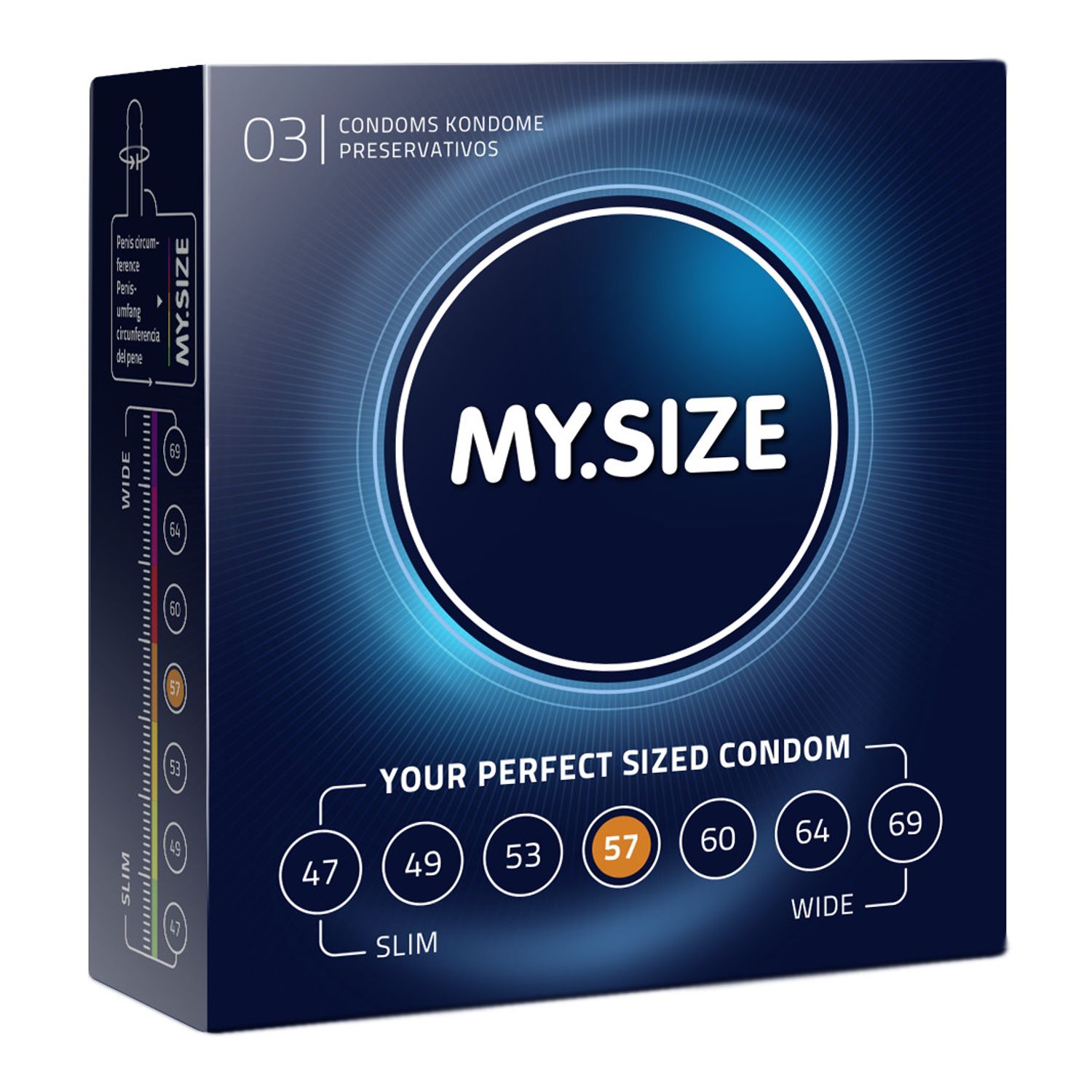 Prezervative MY SIZE 57 x 3 buc fotografia produsului