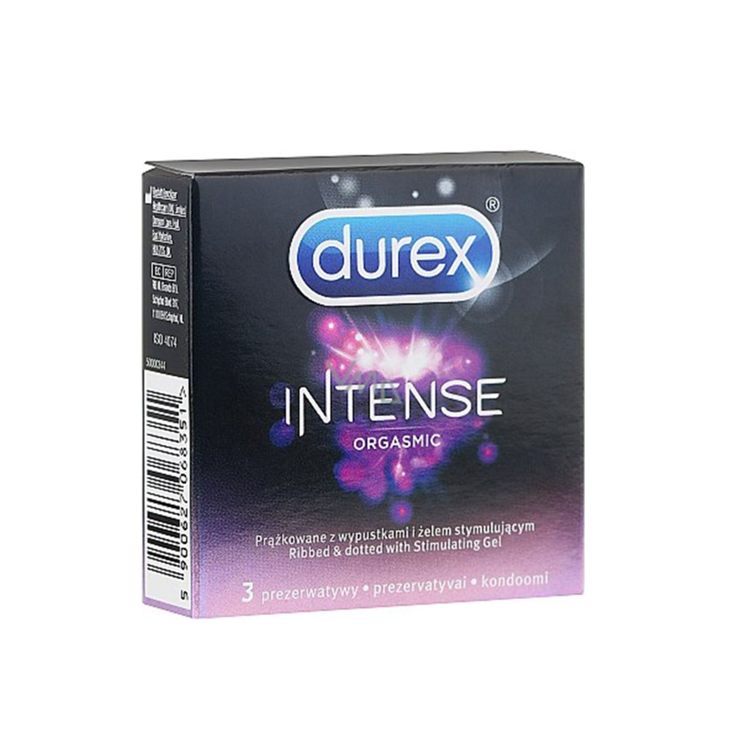 Prezervative Durex Intense Orgasmic, 3 buc fotografia produsului