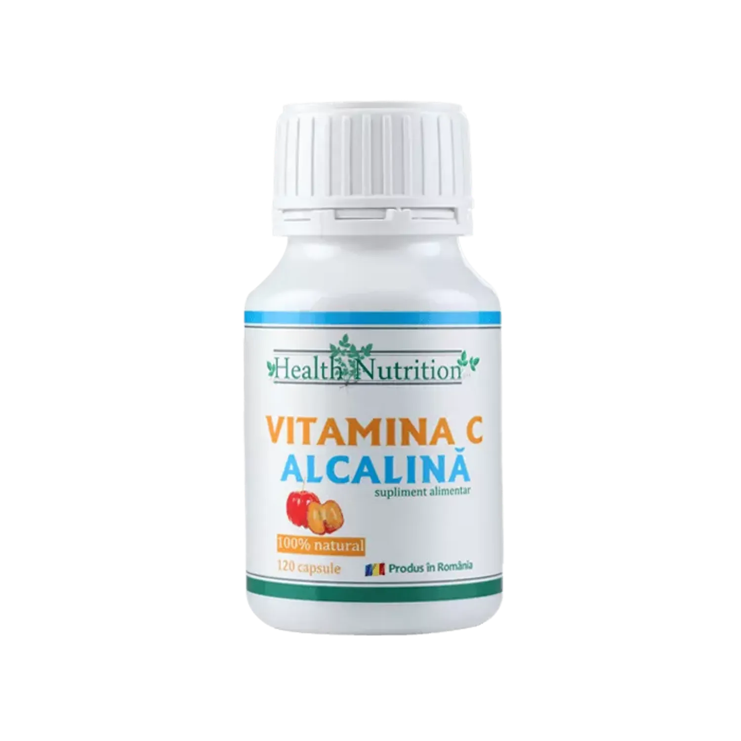 VITAMINA C ALCALINA 100% naturala, 120 capsule fotografia produsului