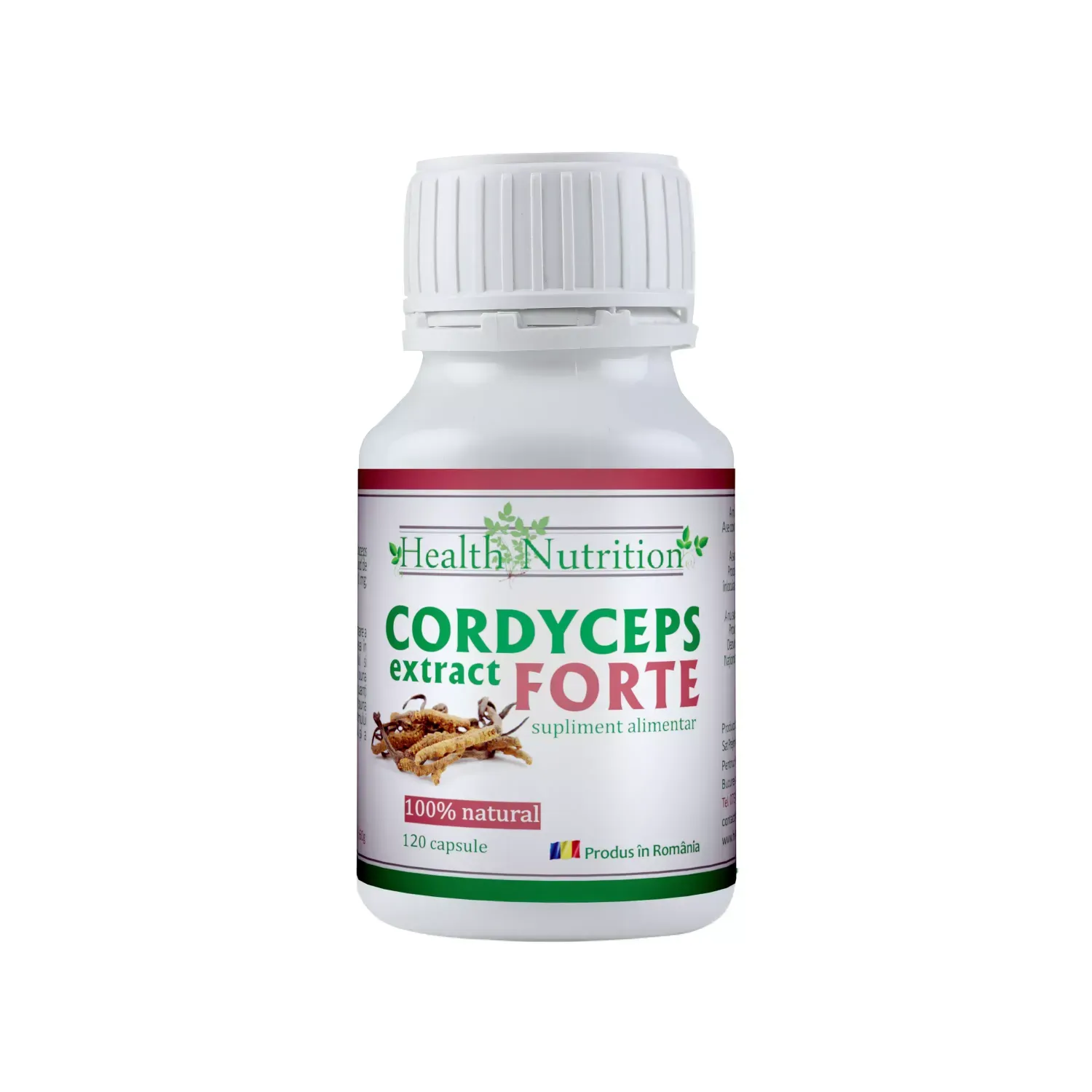 Cordyceps Extract Forte 120 cps fotografia produsului
