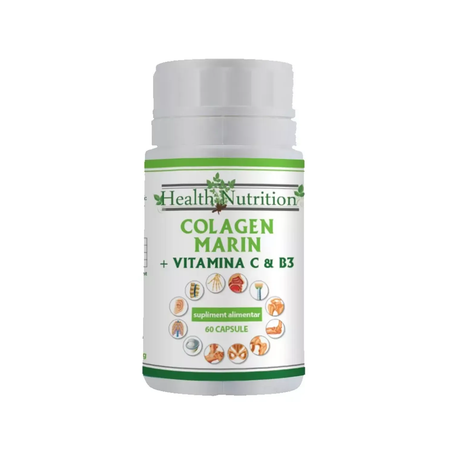 Colagen marin Forte + Vitamina B3 + Vitamina C 60 tb fotografia produsului