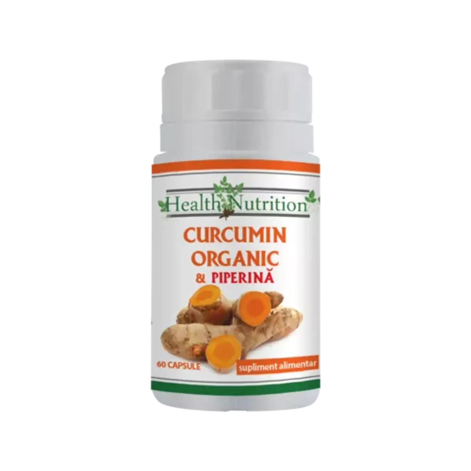 Curcumin Organic + Piperina 60 capsule fotografia produsului