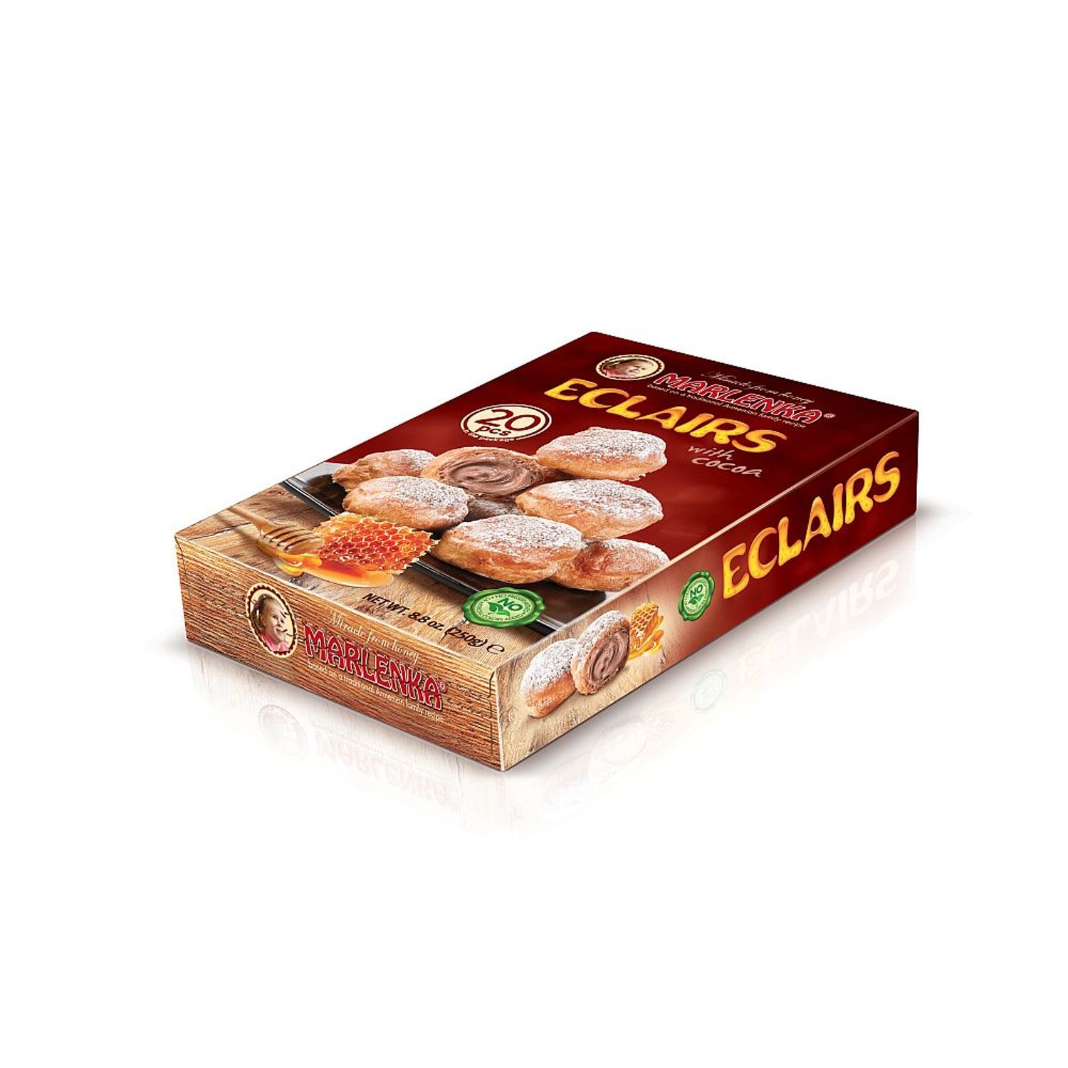Prajitura Marlenka eclaire cu cacao 250g fotografia produsului